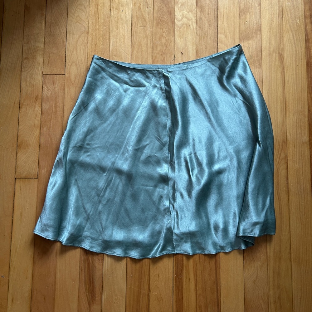 Sage Green Satin Like Skirt